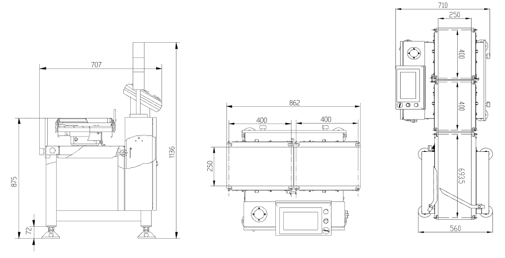 杰曼自動稱重秤,在線重量檢測機/剔除分選 C101A-1.2KG 稱重精度高達±1g