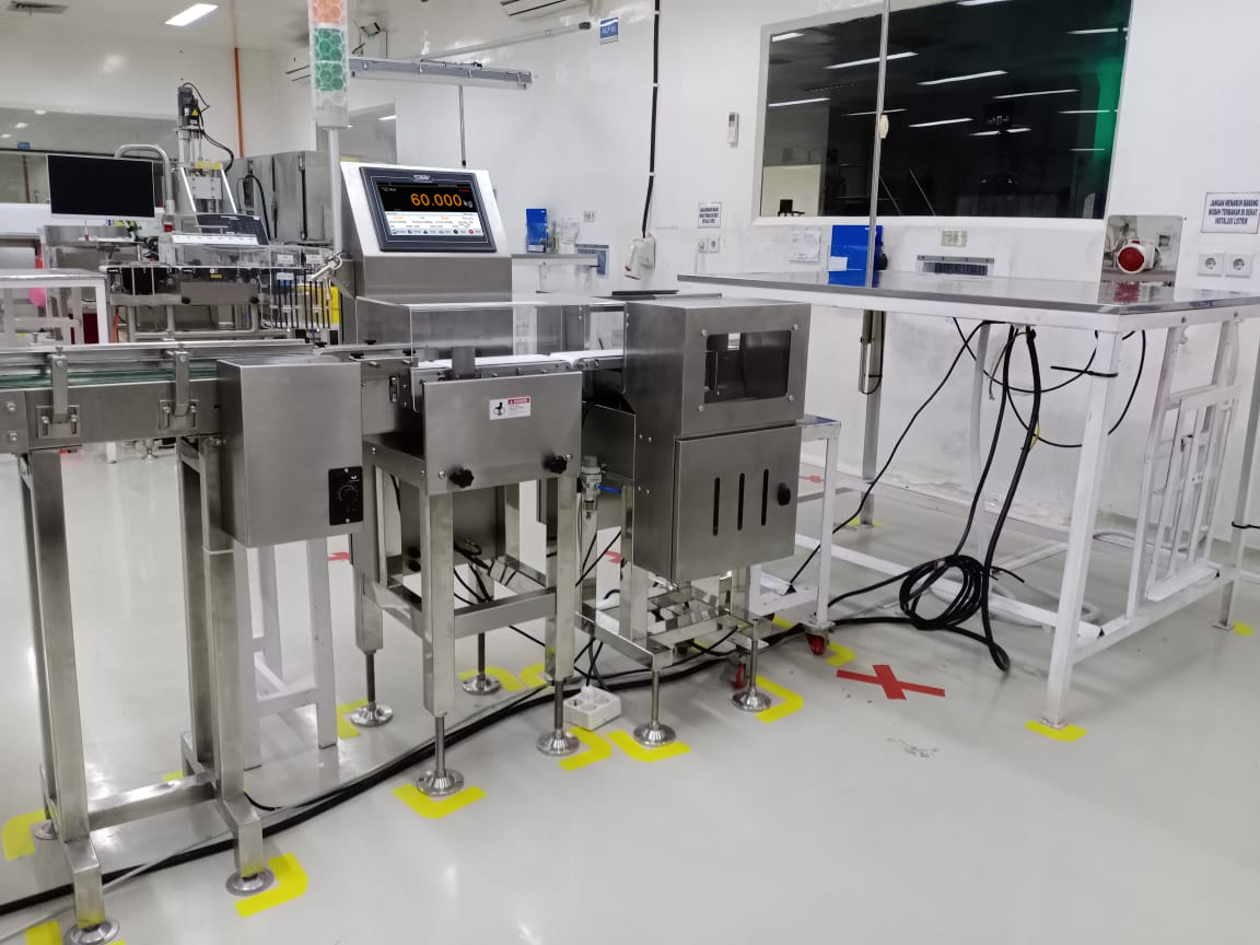 杰曼在線檢重秤在印尼化妝品工廠的應(yīng)用案例-檢重秤廠家