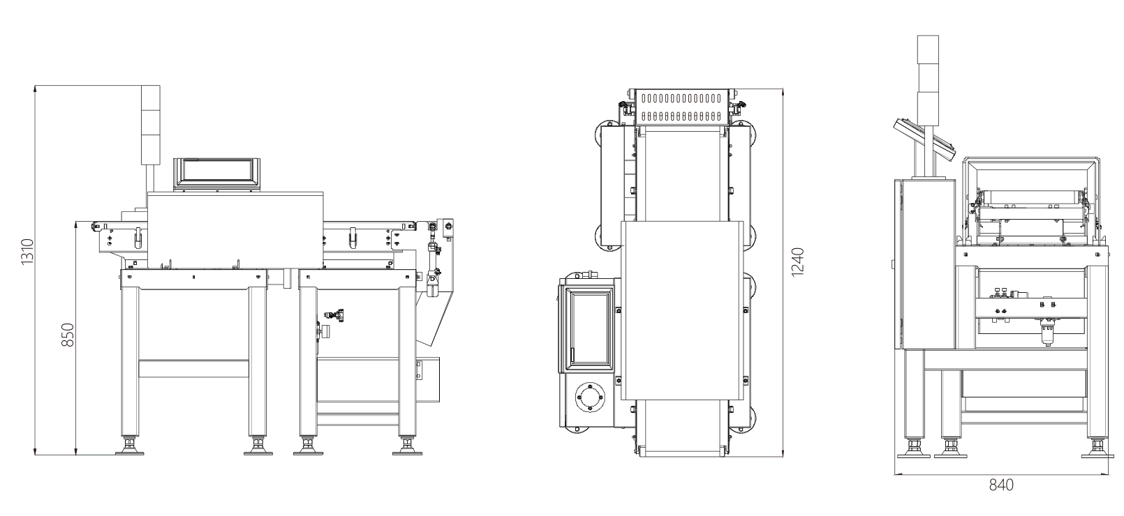 杰曼自動稱重機，在線重量檢測機/剔除分選 C101A-600G 稱重精度高達±0.5g，高精度高速度動態(tài)檢重秤廠家直銷