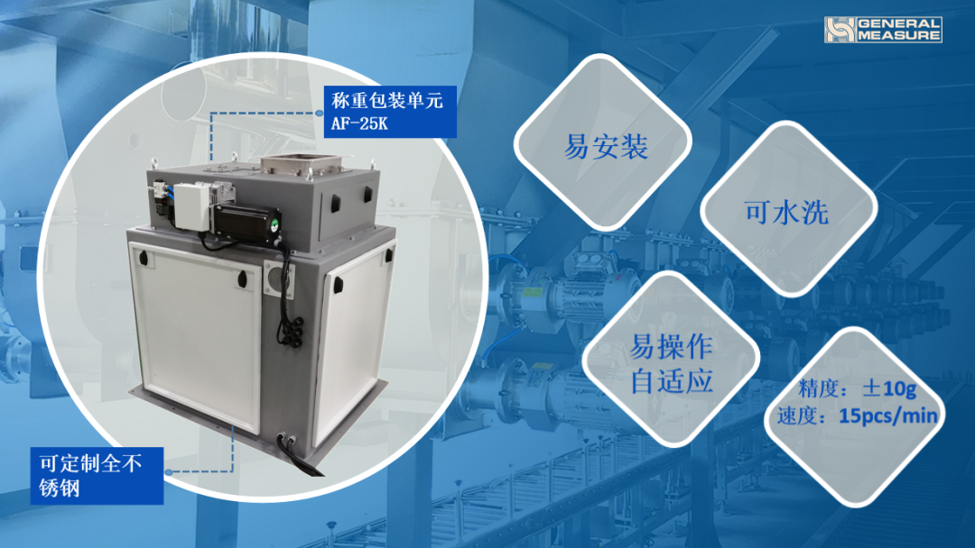杰曼稱重包裝單元在橡塑行業(yè)顆粒包裝方面，突顯可沖洗、自適應(yīng)強(qiáng)、高精度高速度等優(yōu)勢(shì)